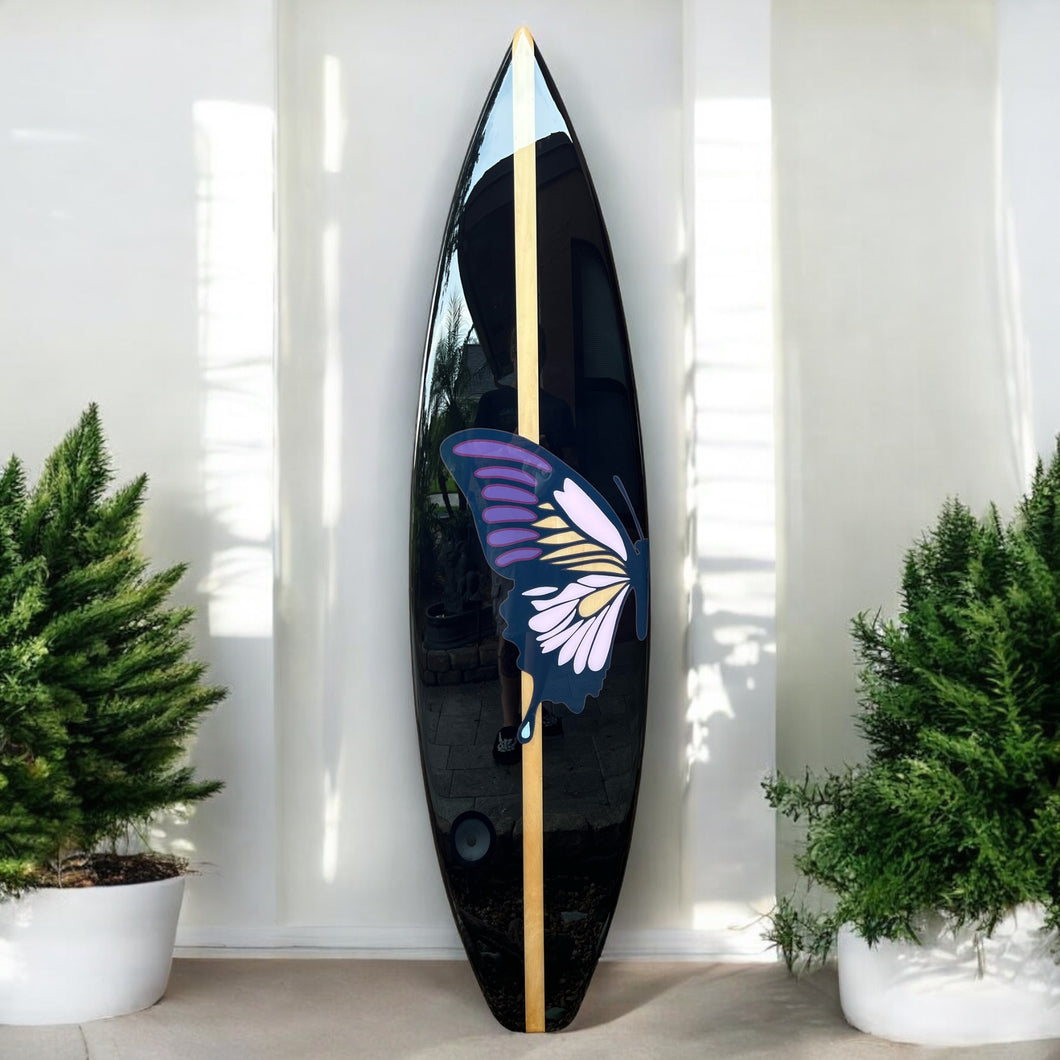 Butterfly Beach - Tiki Soul Decorative Surfboard Decor